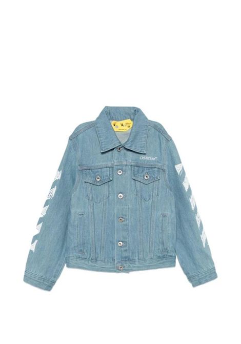 Giubbino con stampa OFF WHITE KIDS | OBYE001S26DEN001423